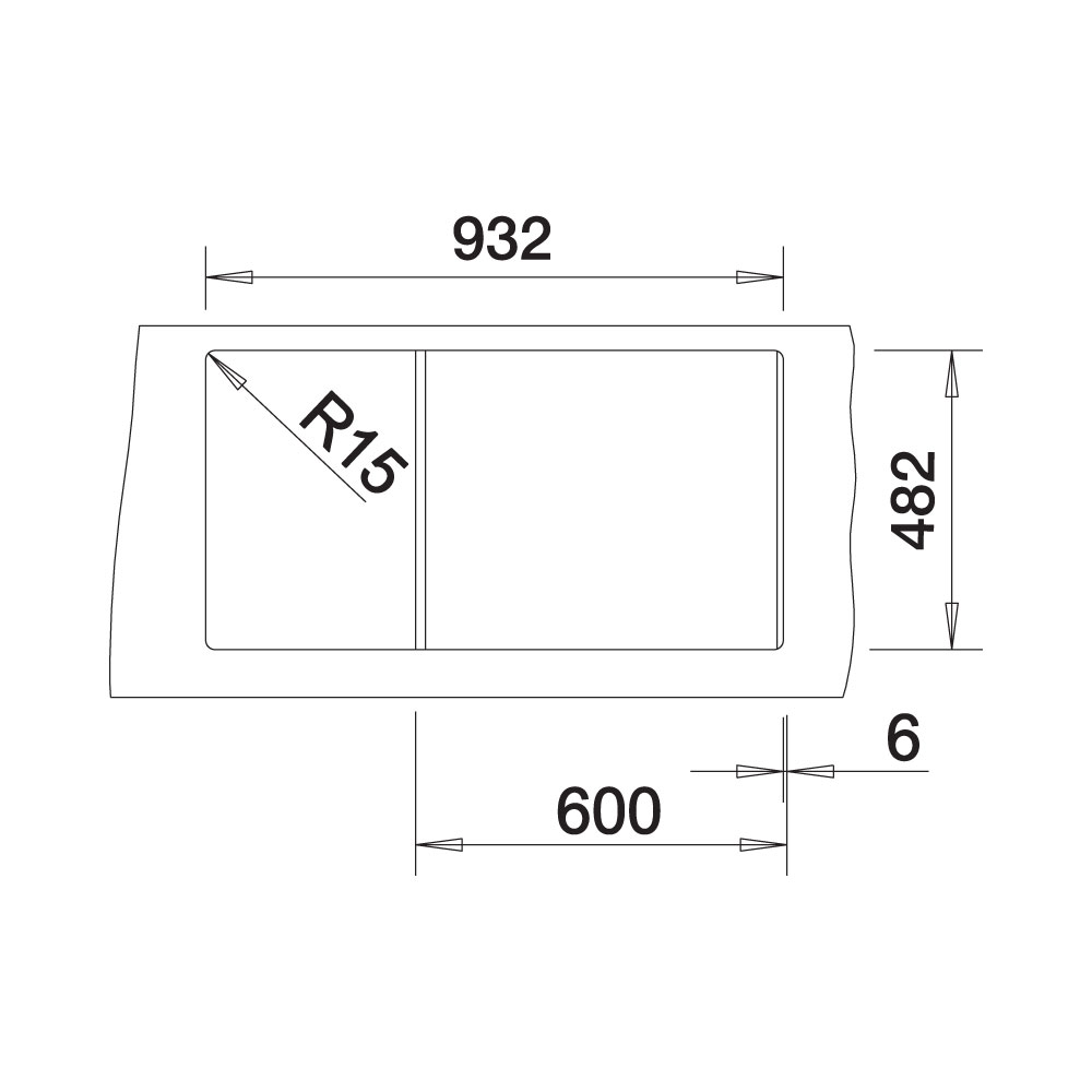 BLANCO-TIPO-XL-6-S-Stainless-Steel-Sink-Spec-Drawing-2
