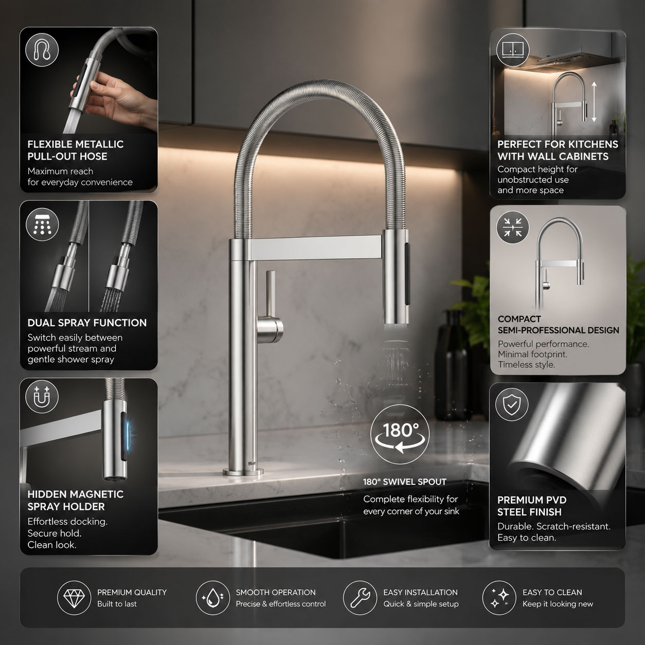 Blanco-Culina-S-II-Mini-Sink-Mixer-with-Flexible-Hose-Features