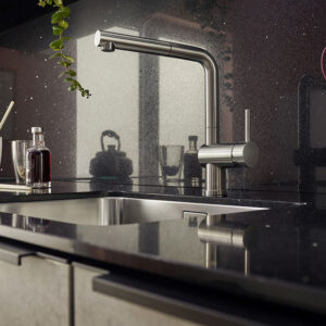 Blanco-LINUS-S-Pull-Out-Sink-Mixer-(PVD-Steel)
