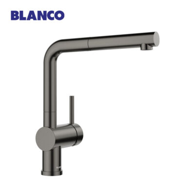 Blanco-LINUS-S-Pull-Out-Sink-Mixer-(Satin-Dark-Steel)