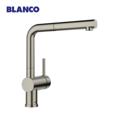 Blanco-LINUS-S-Pull-Out-Sink-Mixer-(Satin-Platinum)