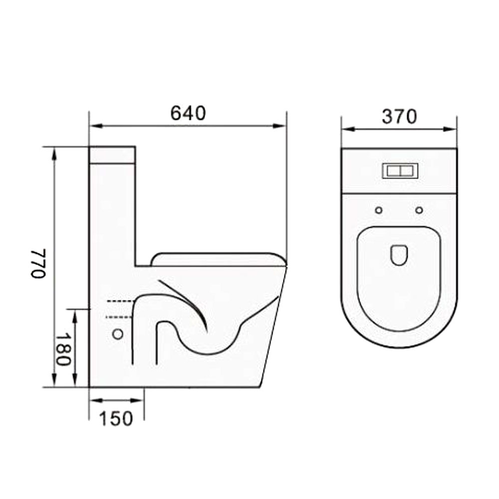 Magnum-M935BW-Tornado-Flush-One-Piece-Water-Closet-Spec-Drawing
