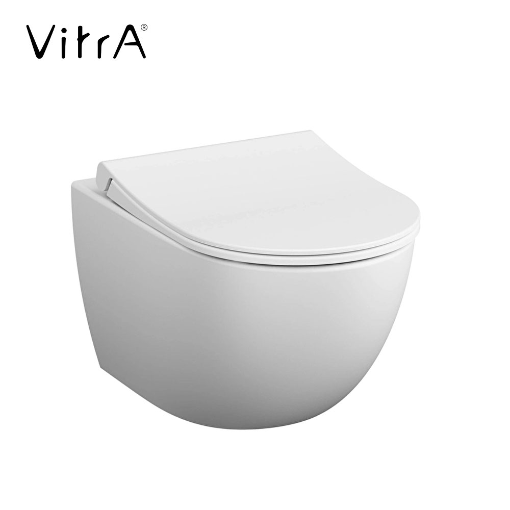 Vitra 7748B003-0075 + 120-003-R009 Sento Wall Hung WC